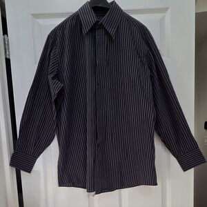 Men's Black Striped Shirt